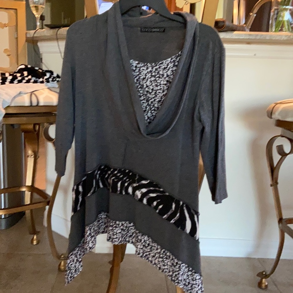 Coco Bianco cowl neck tunic